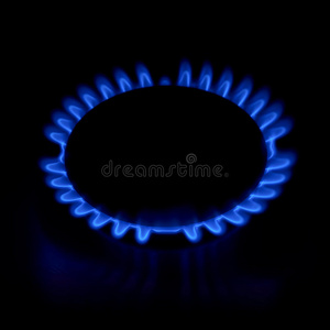 煤气炉如蓝火
