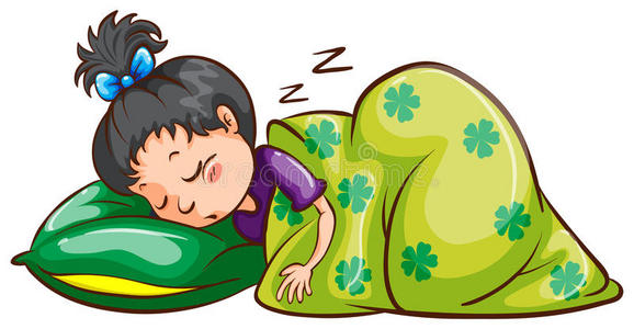 熟睡女孩图片