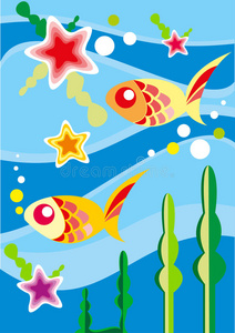 水下鱼类插图