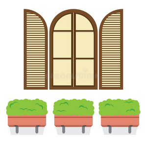 在下面 花园 房子 木材 建筑 窗口 古老的 插图 自然