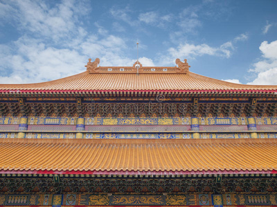 中国庙宇屋顶