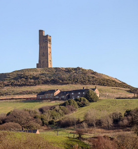 王国 历史的 建筑学 山顶 英国 小山 城堡 乡村 伯爵