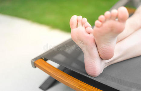 躺椅的特写镜头图片