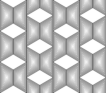 设计无缝单色梯形几何图案照片