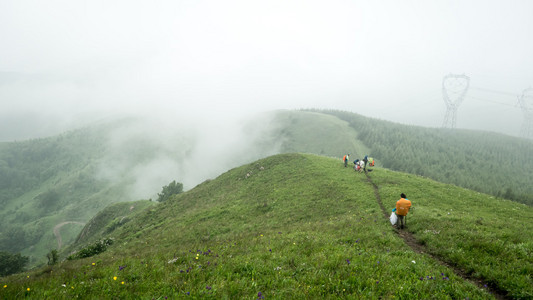 中国河北龙登山野营的意见