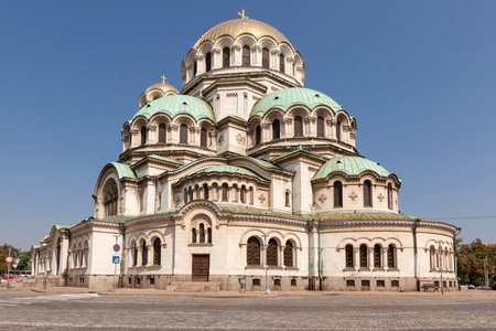 亚历山大  涅夫斯基大教堂在索非亚，保加利亚