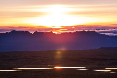 美丽如画的夕阳