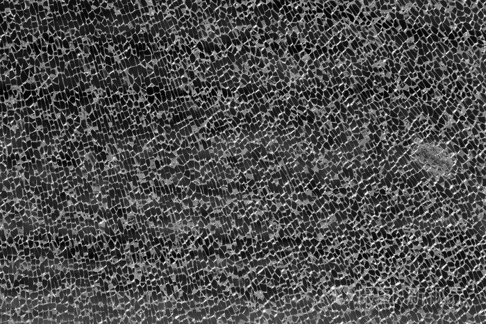 玻璃破裂背景(黑白)