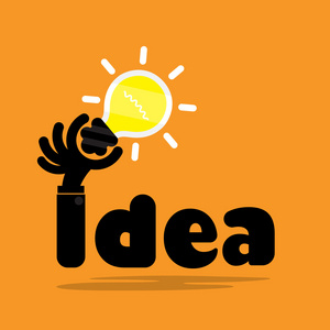 创意idea创意灯泡观念淡薄,平面设计.概念的想法 inspiratio照片