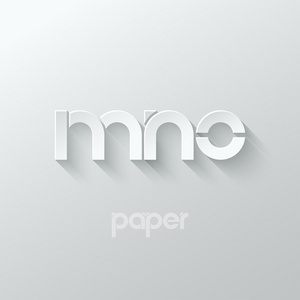 信纸 M N O logo 字母图标设置背景