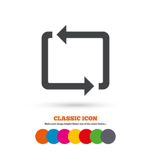 重复的图标.循环符号照片