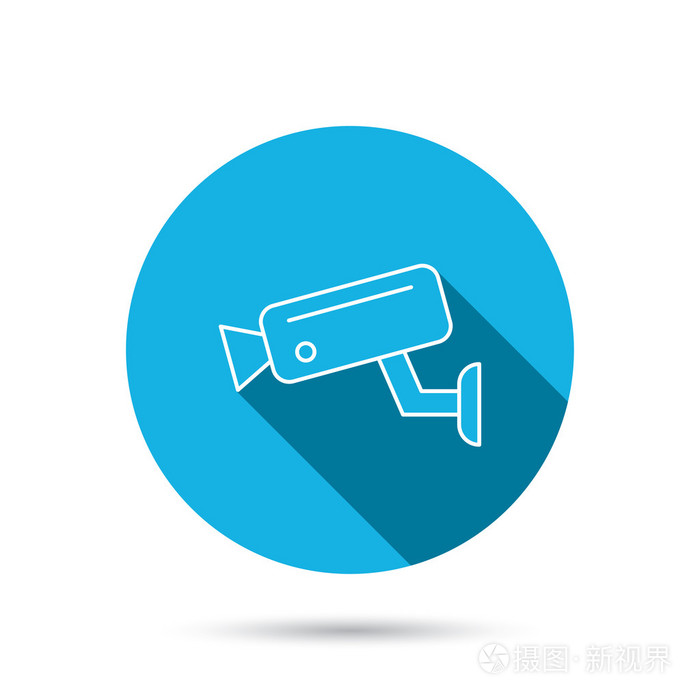 视频监控的图标.相机中央电视台标志