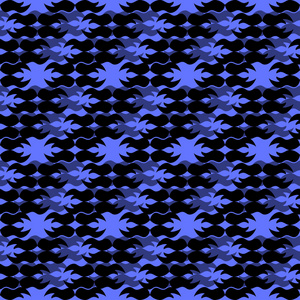 黑色蓝色背景无缝模式的抽象对象