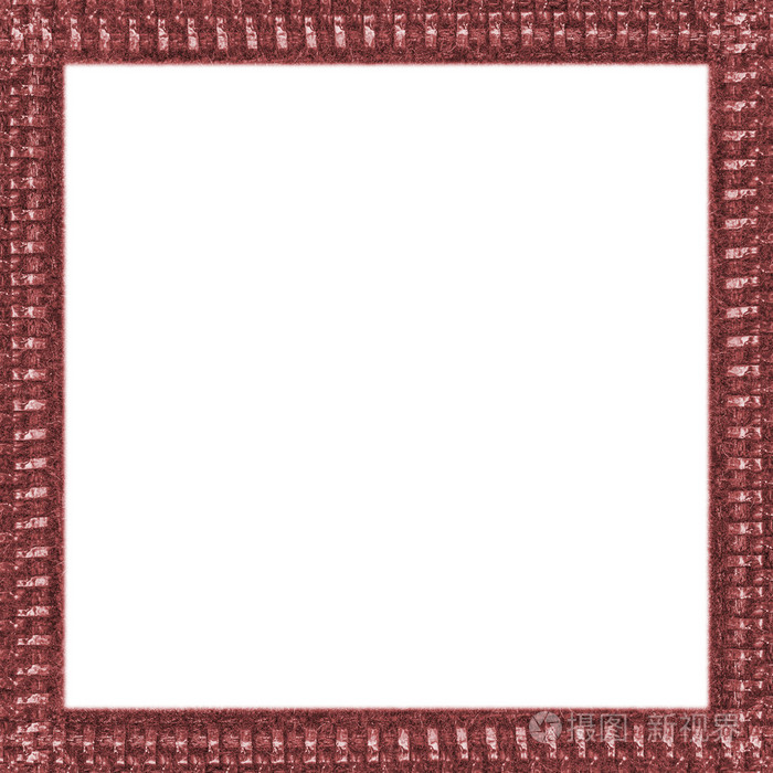 空白的红色正方形框