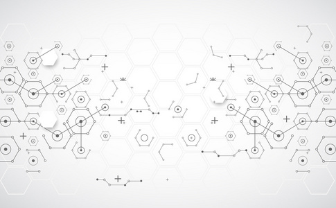 与各种技术元素抽象技术背景