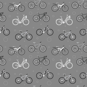无缝自行车图案