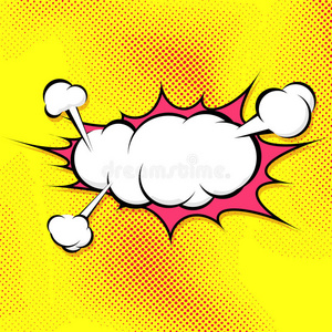 大爆炸流行艺术演讲泡泡背景照片