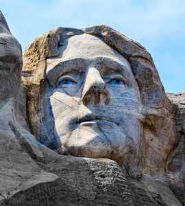 托马斯杰斐逊在拉什莫尔山上雕刻