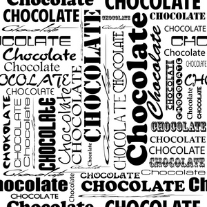 无缝的巧克力模式的巧克力字