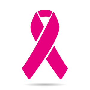 粉红丝带乳腺癌癌症图标