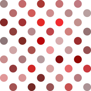 红色圆点的背景下，创意设计模板