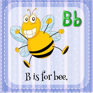 字母 B 是蜜蜂