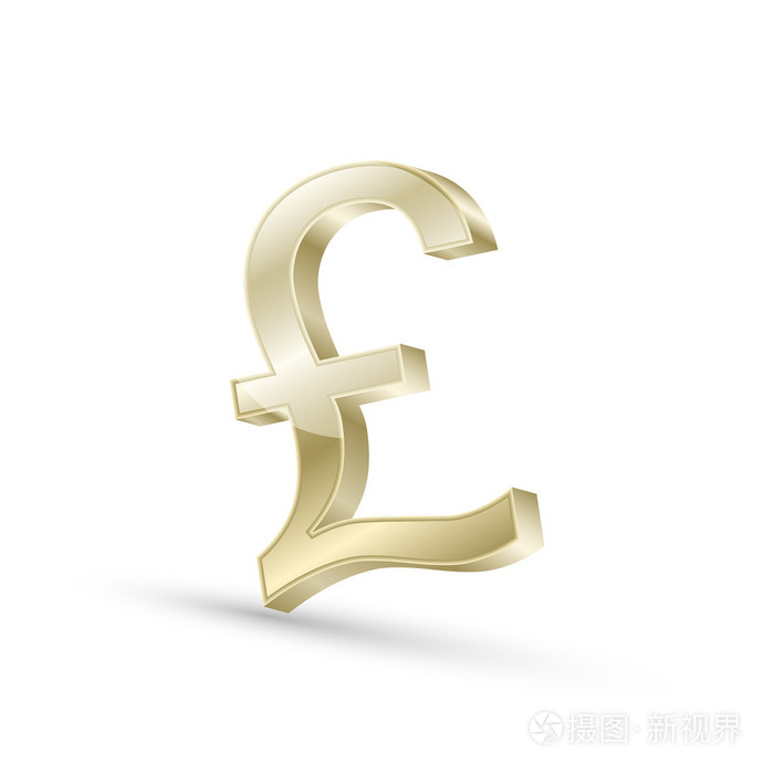 英镑汇率黄金符号图标