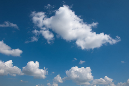 天空云的纹理，背景。绚丽的棉花糖，天空的云纹