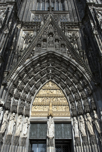 德国科隆的欧洲大教堂的建筑细节