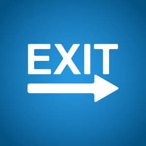 退出图标-矢量图照片