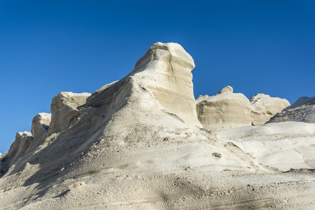 白色岩石附近以前海地区，米洛斯岛，希腊