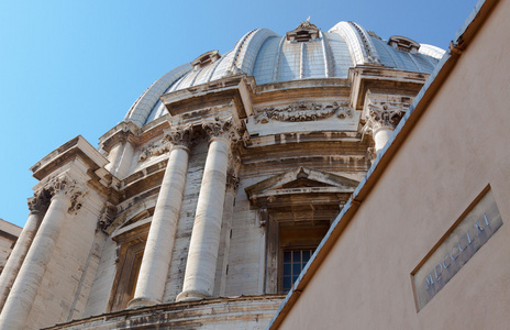 Rome.Italy.罗马论坛。古罗马圆形竞技场。Vatican.St。伯多禄广场