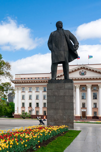 列宁纪念碑在秋明