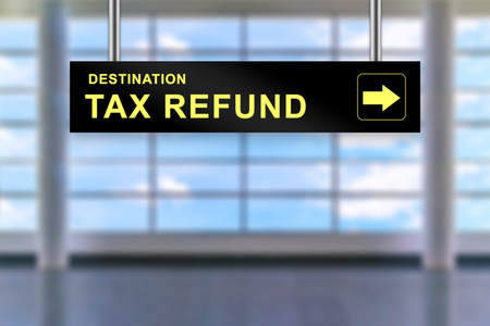 税退税机场指示牌