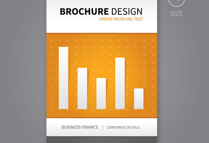 金融宣传册模板图片