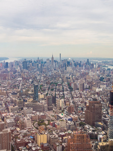 纽约市天际线全景 usa