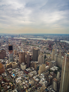 纽约市天际线全景 usa