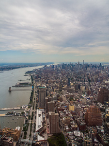 纽约市天际线全景 usa