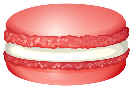 粉色 macaron 里面奶油