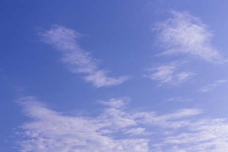 蓝色的天空与微小的云, 纹理和背景