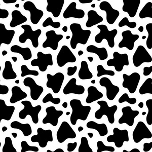 攻击牛背景无缝矢量图模式的雏菊和奶牛无缝牛背景艺术插图性格开朗的