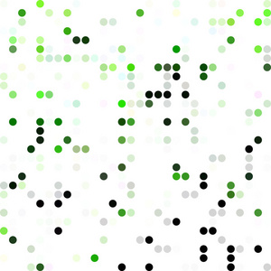 绿色的随机点的背景下，创意设计模板