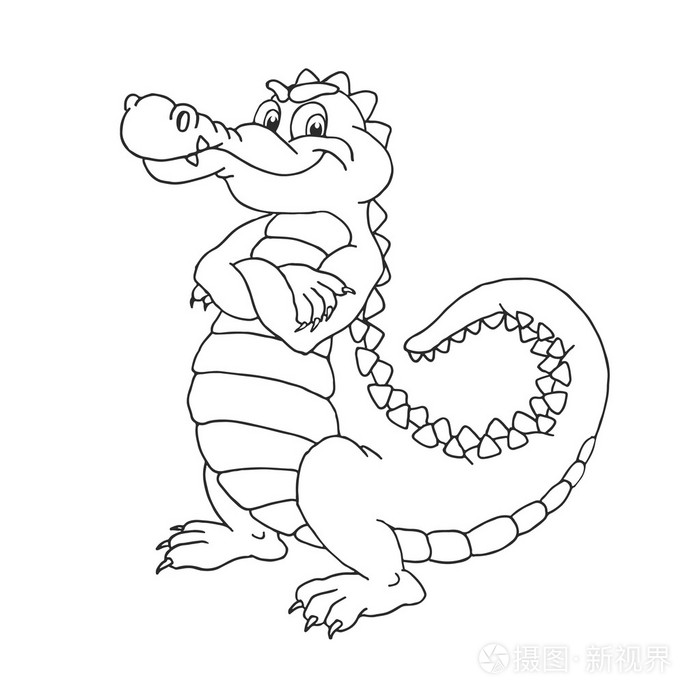 鳄鱼轮廓