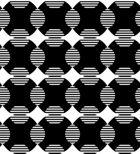 无缝的黑色和白色图案