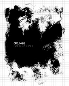 黑色 grunge 纹理背景画的笔刷