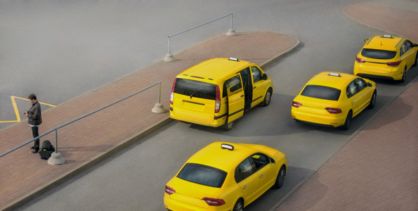 黄色的出租车