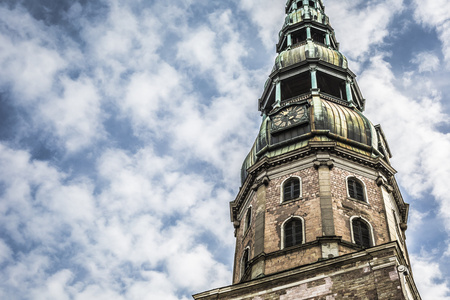 圣彼得教堂是里加，拉脱维亚高的路德教会