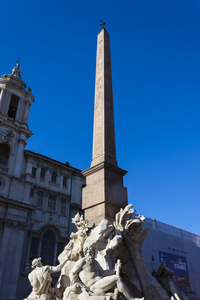 Fontana dei Quattro Fiumi 方尖碑罗马