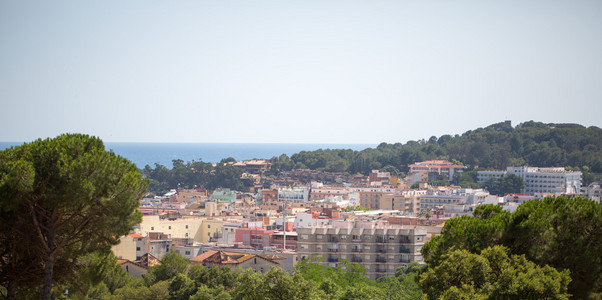 巴塞罗那全景视图。西班牙