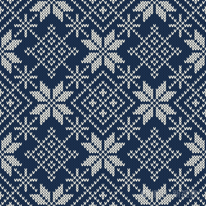 圣诞毛衫设计.无缝针织图案